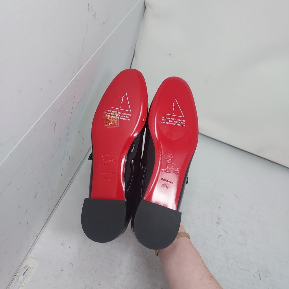 Christian Louboutin Black Sweet Jane Ballerina Flat Shoe - Picture 2 of 11